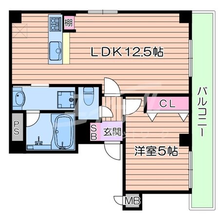 鴫野駅 徒歩3分 8階の物件間取画像